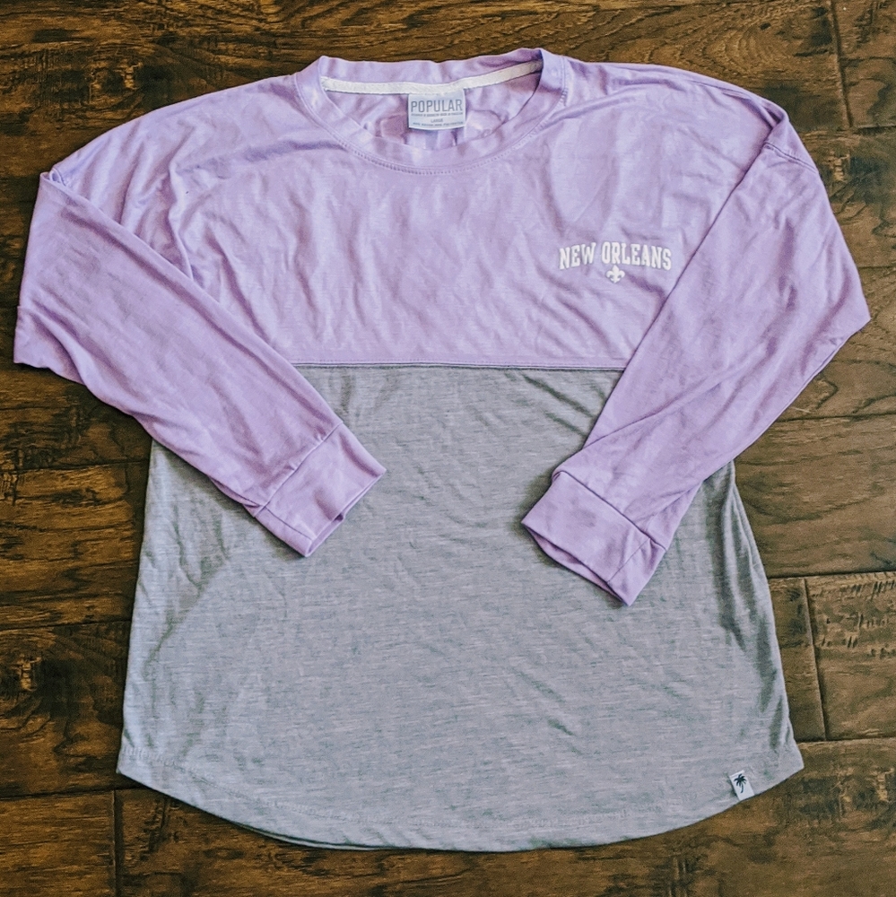 New Orleans purple tee